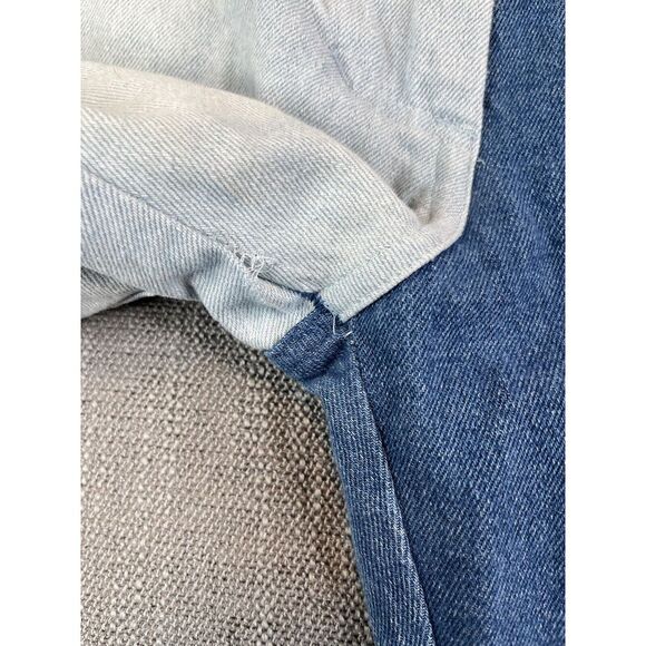 KkCo Jeans Womens Two Tone Blue Colorblock Carpenter Cargo Pants - Sz 25 - Picture 10 of 11